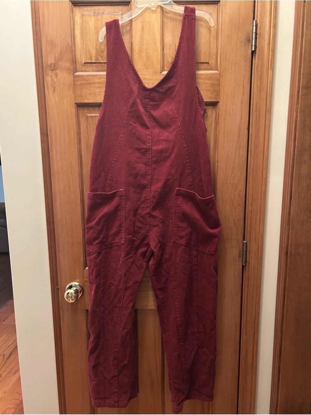 Altar'd State Burgundy Corduroy Women's Overalls